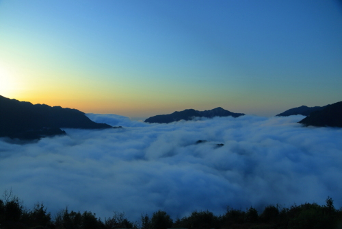 2023年3月7日　ツエノ峰の雲海の季節がやって来ました。