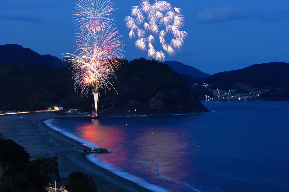 2023年3月24日、熊野大花火大会に係る花火の試し打ち